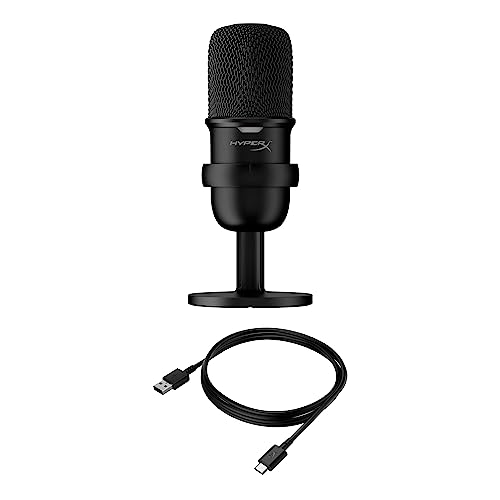 HyperX SoloCast – USB Condenser Gaming Microphone, for PC, PS4, PS5 and Mac, Tap-to-Mute Sensor, Cardioid Polar Pattern, great for Streaming, Podcasts, Twitch, YouTube, Discord,Black - Image 4