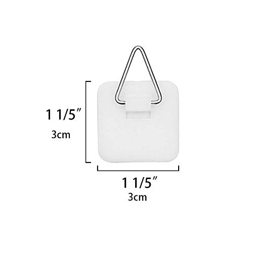 Artliving 1.25 Inch Invisible Adhesive Plate Hanger Set Vertical Plate Holders for the wall (100 pack) - Image 7