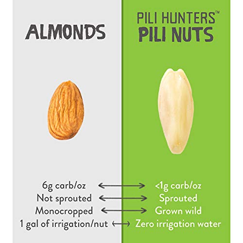 Pili Hunters - Wild Sprouted Pili Nuts, Traditional Fried Avocado Oil (5 oz Bag) Keto/Paleo/Vegan Snacks, Low Carb Energy, Gluten Free, Superfood, The Original As Seen on TV - Image 4