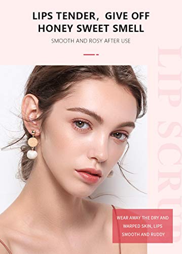 Lip Scrub, (Peach) Lip Scrubs Exfoliator & Moisturizer, Vegan Cruelty-Free Lip Sugar Scrub, Natural Gentle Lip Treatment, Dry Lip Treatment Polish & Lip Exfoliator by Samnyte - Image 2