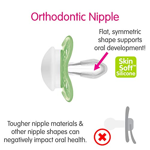 MAM Original Day & Night Baby Pacifier, Nipple Shape Helps Promote Healthy Oral Development, Glows in The Dark, 0-6 Months, Baby Boy, 4 Count - Image 5