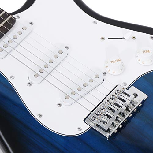 ZENY 39" Full Size Electric Guitar with Amp, Case and Accessories Pack Beginner Starter Package, Blue Ideal Christmas Thanksgiving Holiday Gift - Image 5
