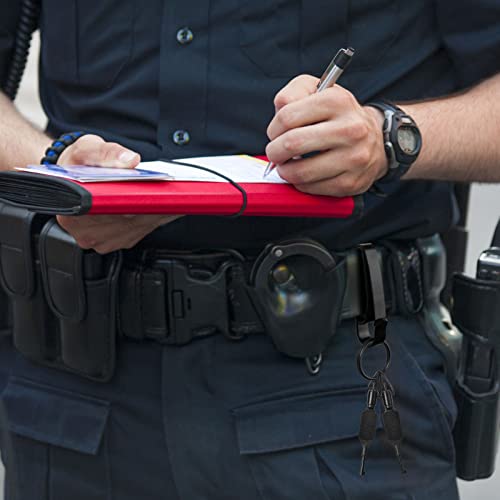 Flat Knurled Swivel Key, Standard Handcuff Key with Detachable Keyring, Black- 2 PACK - Image 2