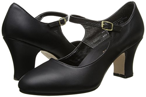 Capezio Women's Manhattan Character Shoe, Black, 11 Wide - Image 3