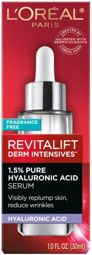 L'Oreal Paris Revitalift 1.5% Pure Hyaluronic Acid Face Serum, to Hydrate, Visibly Plump Skin, & Reduce Wrinkles, Fragrance Free 1 oz - Image 11