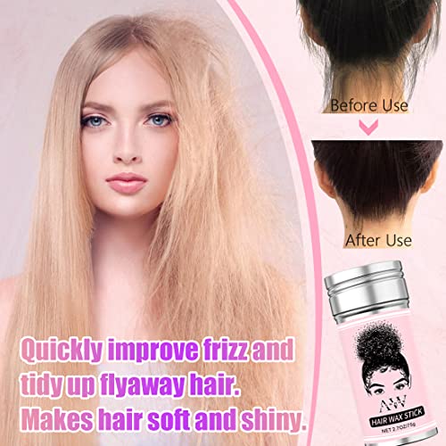 AnWoor Wax Stick for Hair, Hair Pomade Stick Smoothing & Slick Stick for Wigs Non-greasy Styling Hair Wax Stick for Flyaways - Image 5