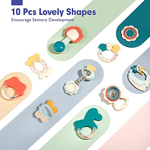 Baby Toys 3-6 Months - Baby Teething Toys for Babies 0-6 Months - Infant Toys Baby Toys 6 to 12 Months - Baby Rattles 0-6 Months Old Baby Toys 0-3 6-12 Months - Newborn Toys Baby Boy Girl Gifts Set - Image 9
