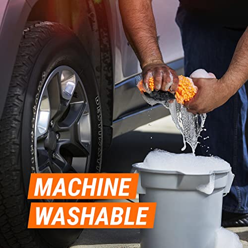 Armor All Microfiber Car Wash Mitt, Car Wash Glove for Clean Cars, Trucks, Motorcycles, 2 Each - Image 3