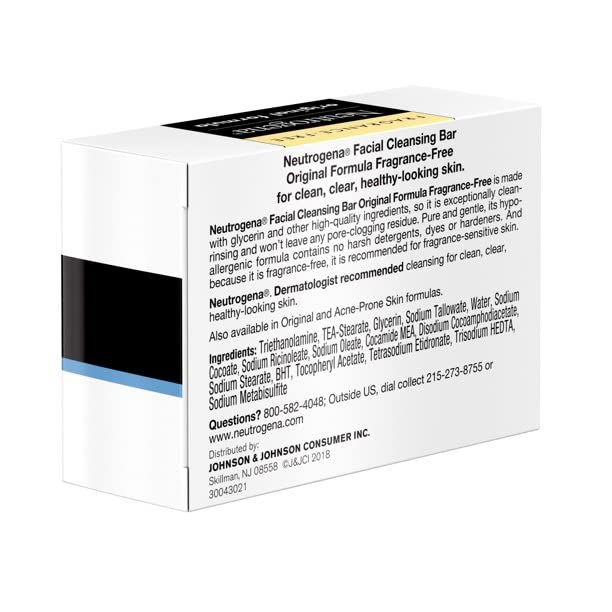 Neutrogena Facial Bar, Original Formula, 3.5 oz (Pack of 3) - Image 6